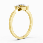 Gleaming Cluster Diamond Ring
