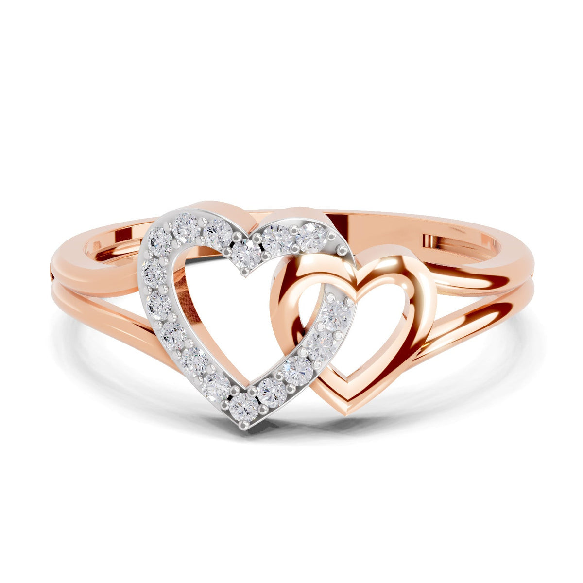 Stunning Heart Diamond Engagement Ring