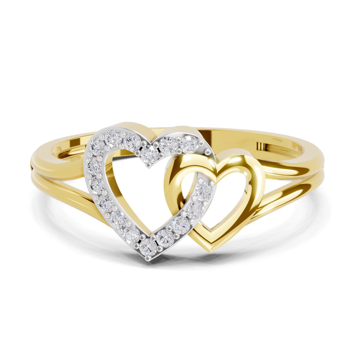 Stunning Heart Diamond Engagement Ring