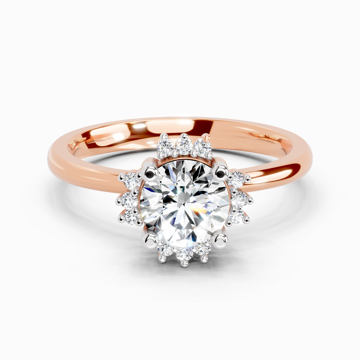 Eternal Round Halo Diamond Ring
