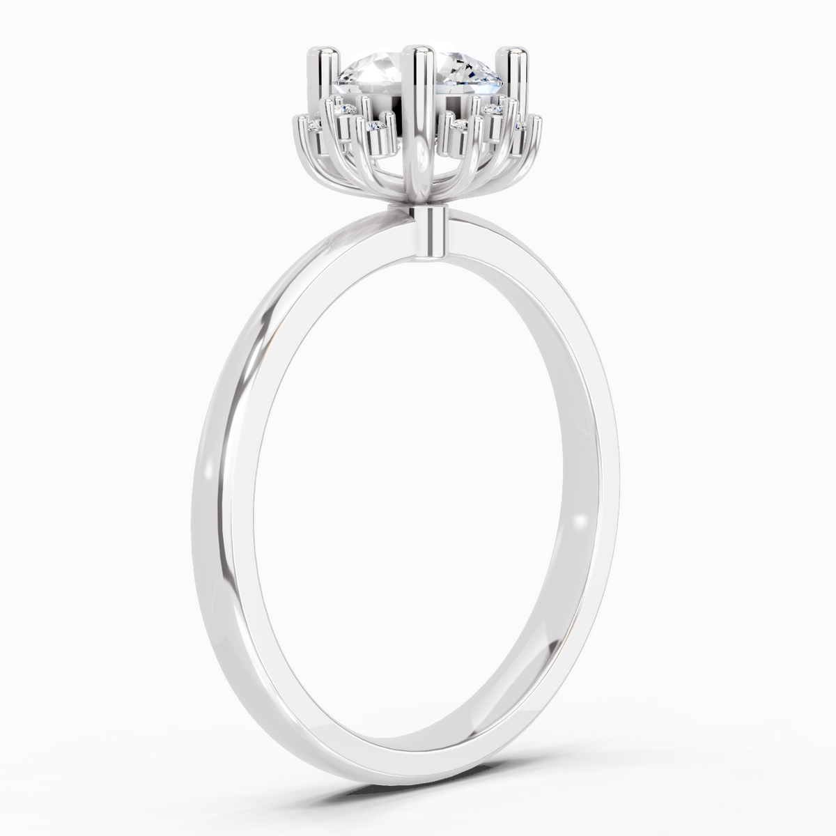 Eternal Round Halo Diamond Ring