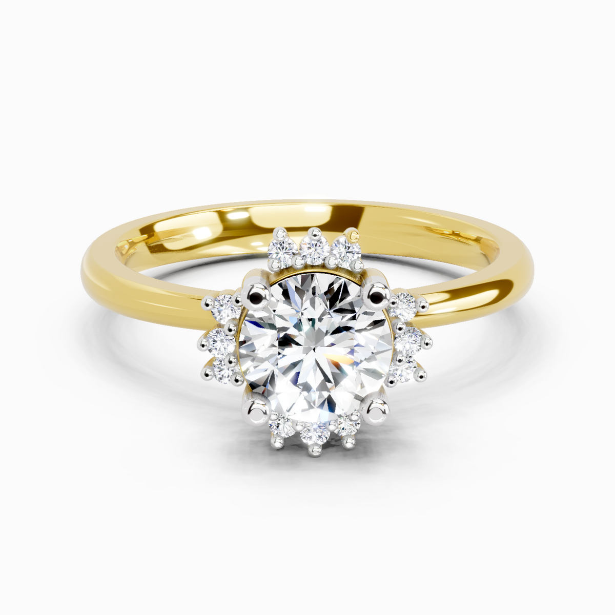 Eternal Round Halo Diamond Ring