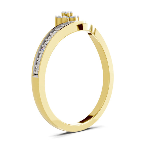 Captivating Floral Diamond Engagement Ring