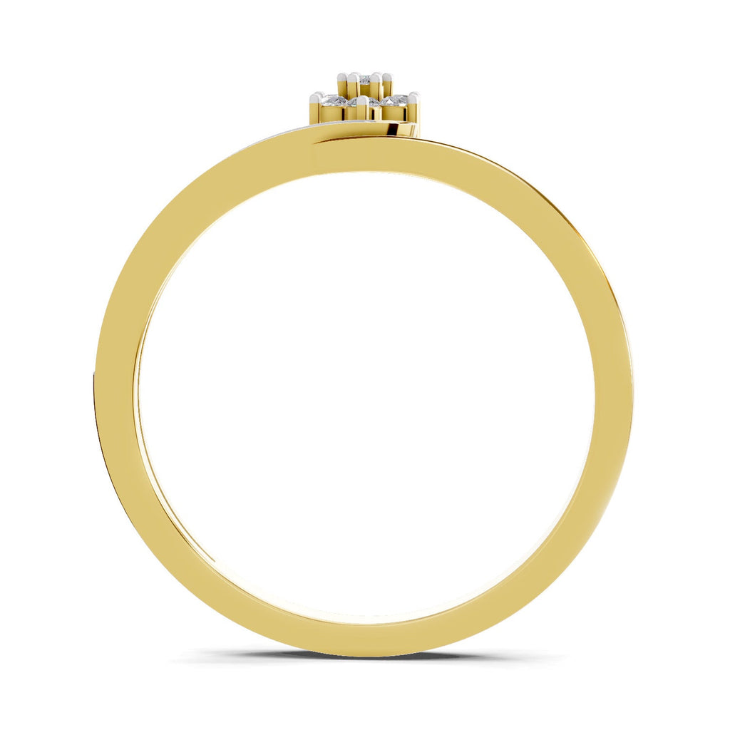 Captivating Floral Diamond Engagement Ring
