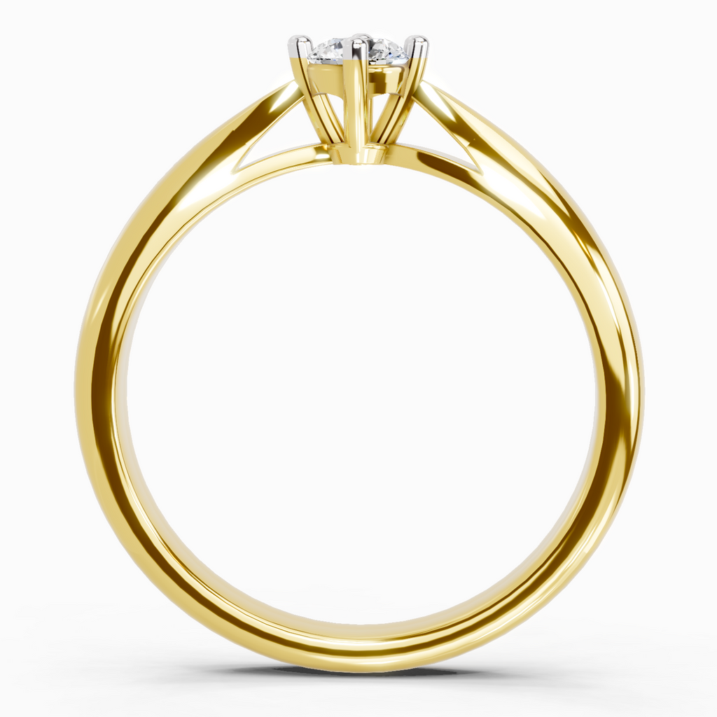 Opulent Round Solitaire Diamond Ring