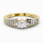 Delicate Round Cluster Diamond Ring