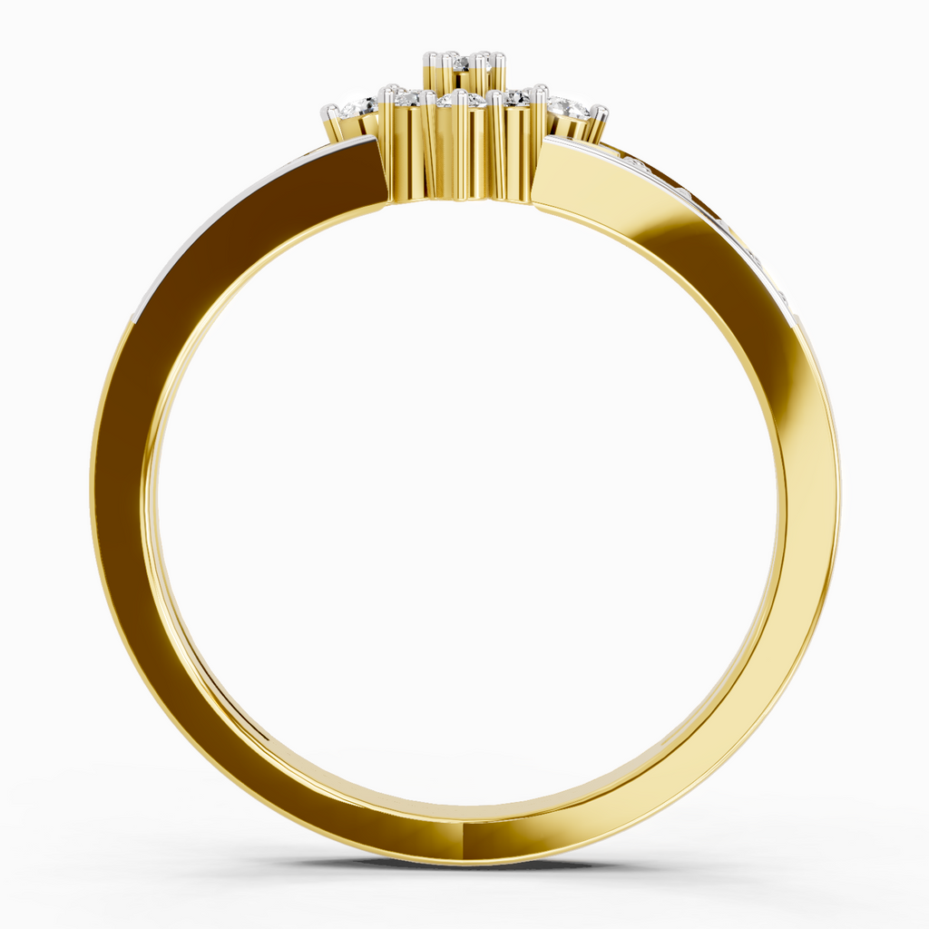 Delicate Round Cluster Diamond Ring