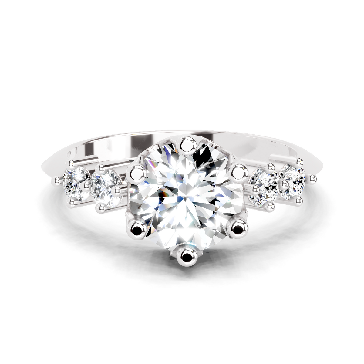 Dreamy Round Diamond Engagement Ring