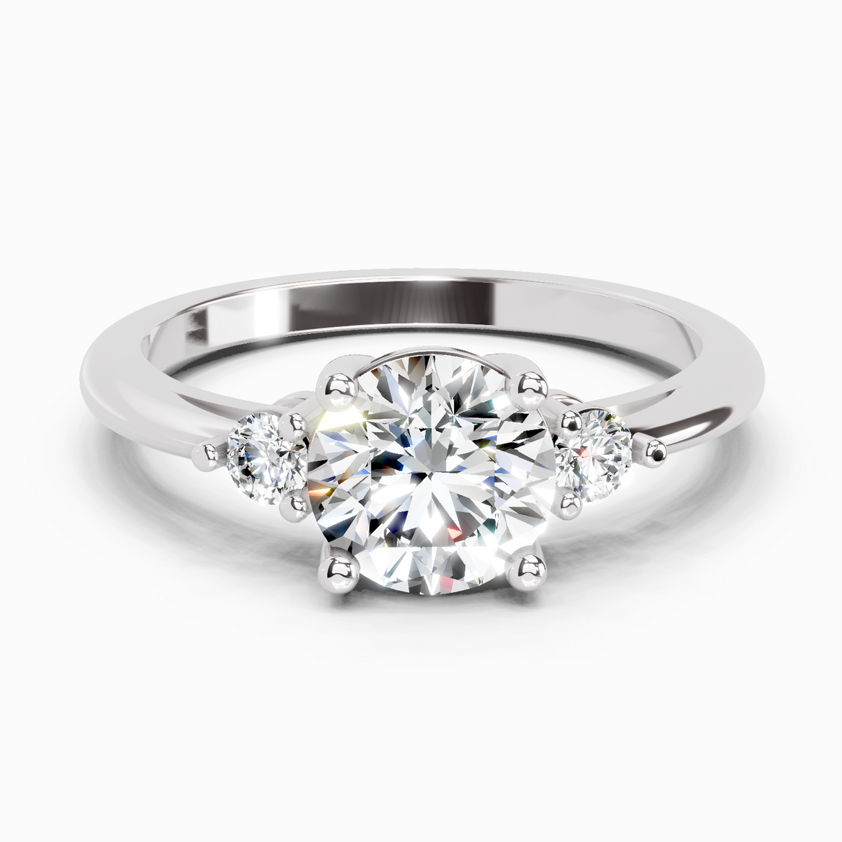 Opulent Round Diamond Ring