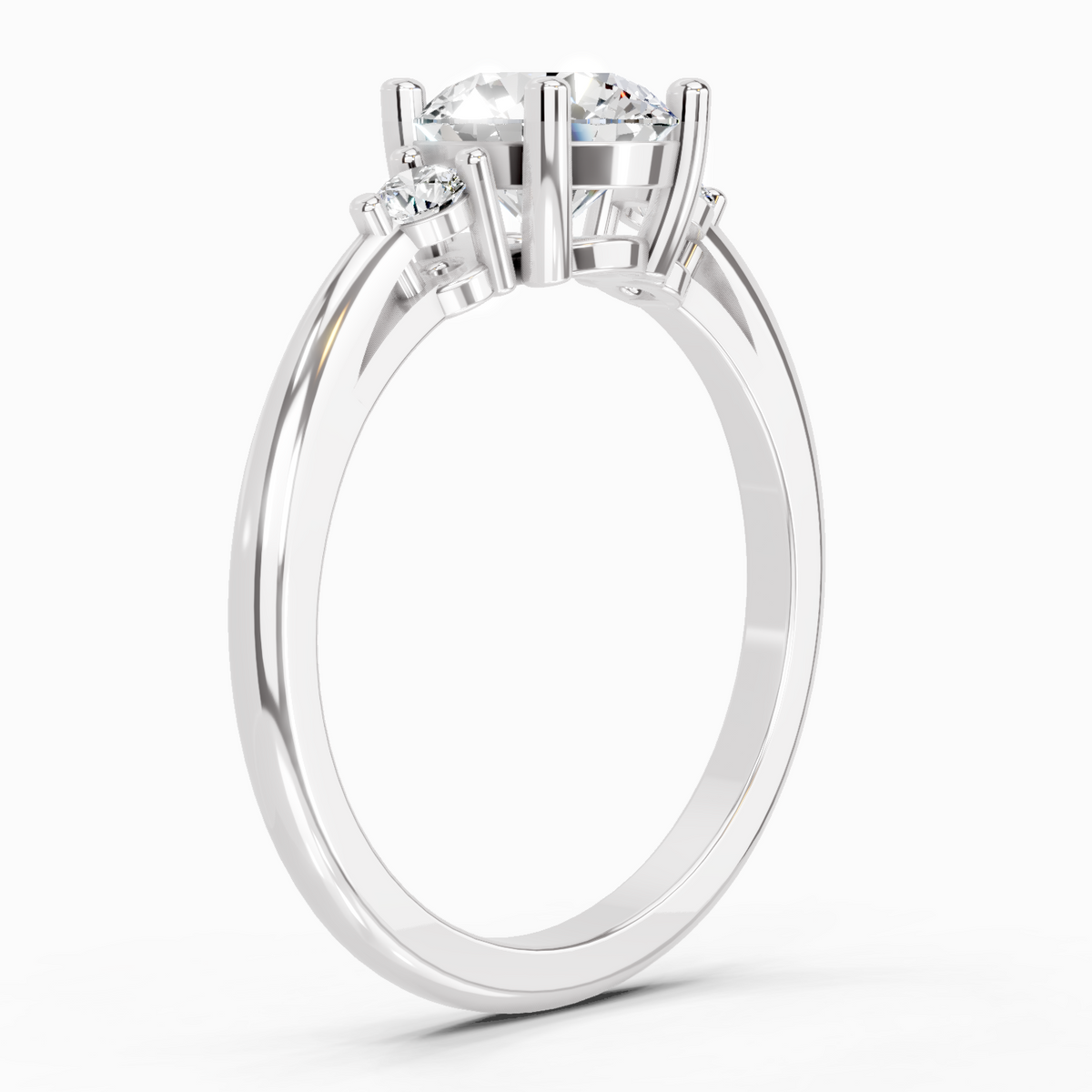 Opulent Round Diamond Ring
