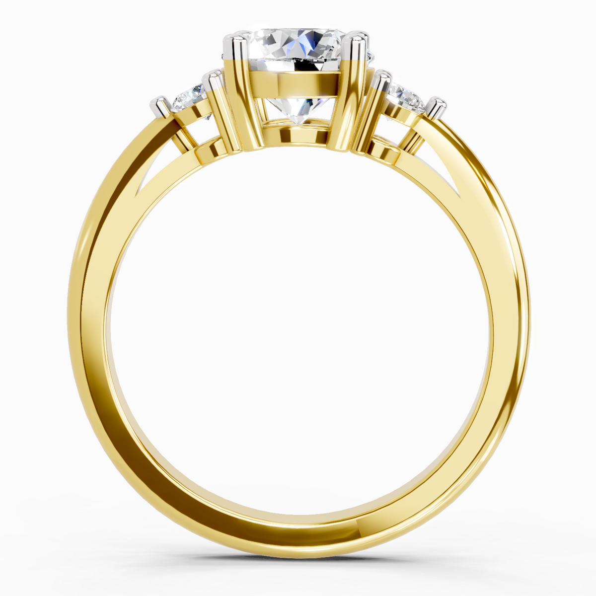 Opulent Round Diamond Ring