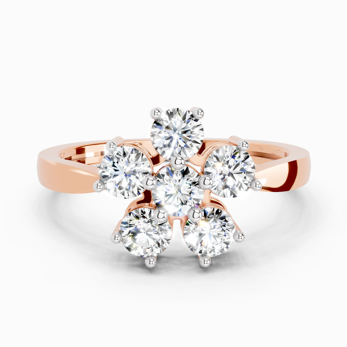 Enchanting Floral Diamond Ring