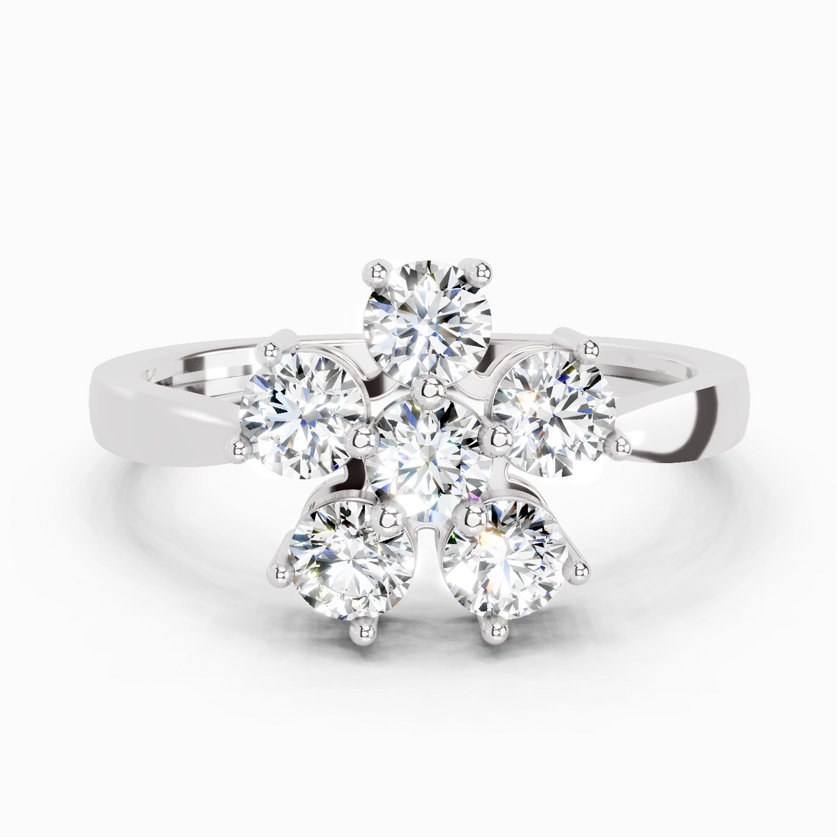Enchanting Floral Diamond Ring