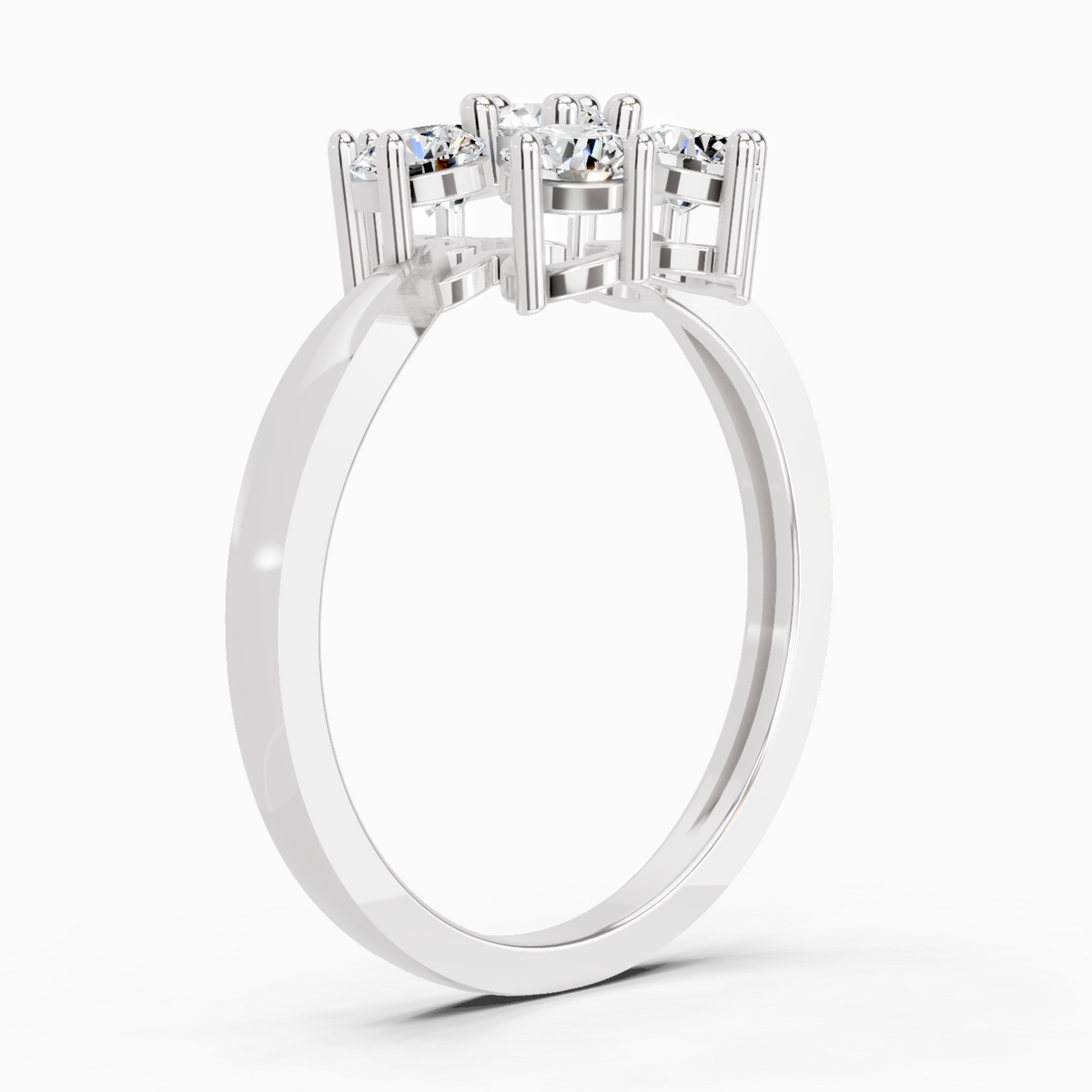 Enchanting Floral Diamond Ring