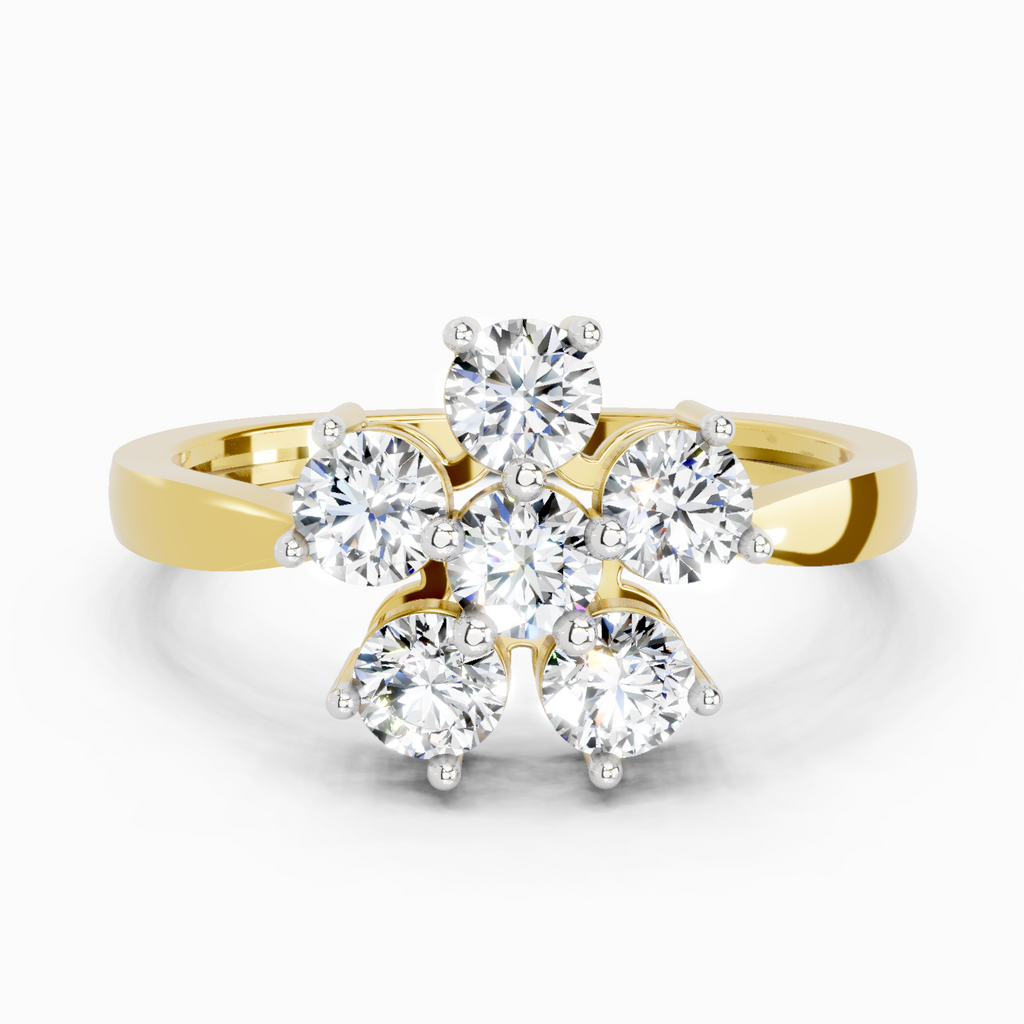 Enchanting Floral Diamond Ring
