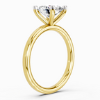 Regal Oval Solitaire Diamond Engagement Ring