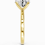 Regal Oval Solitaire Diamond Engagement Ring