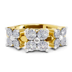 Sparkling Floral Diamond Ring