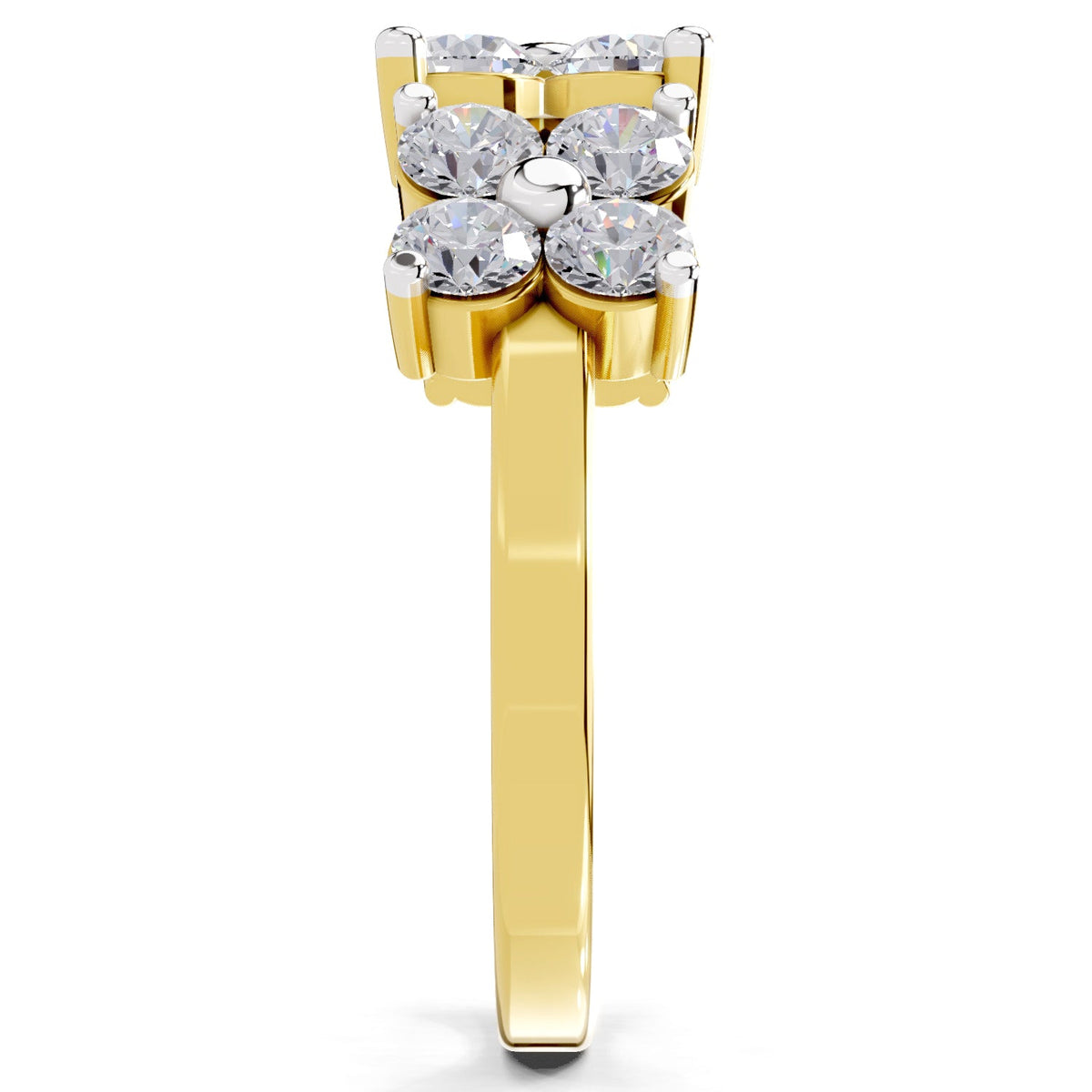 Sparkling Floral Diamond Ring