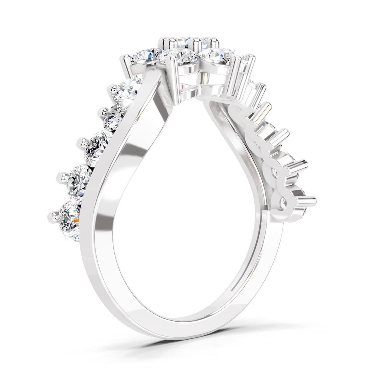 Resplendent Cluster Diamond Ring