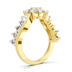 Resplendent Cluster Diamond Ring