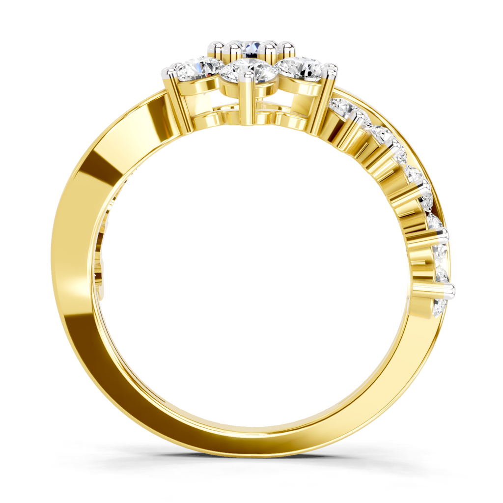 Resplendent Cluster Diamond Ring