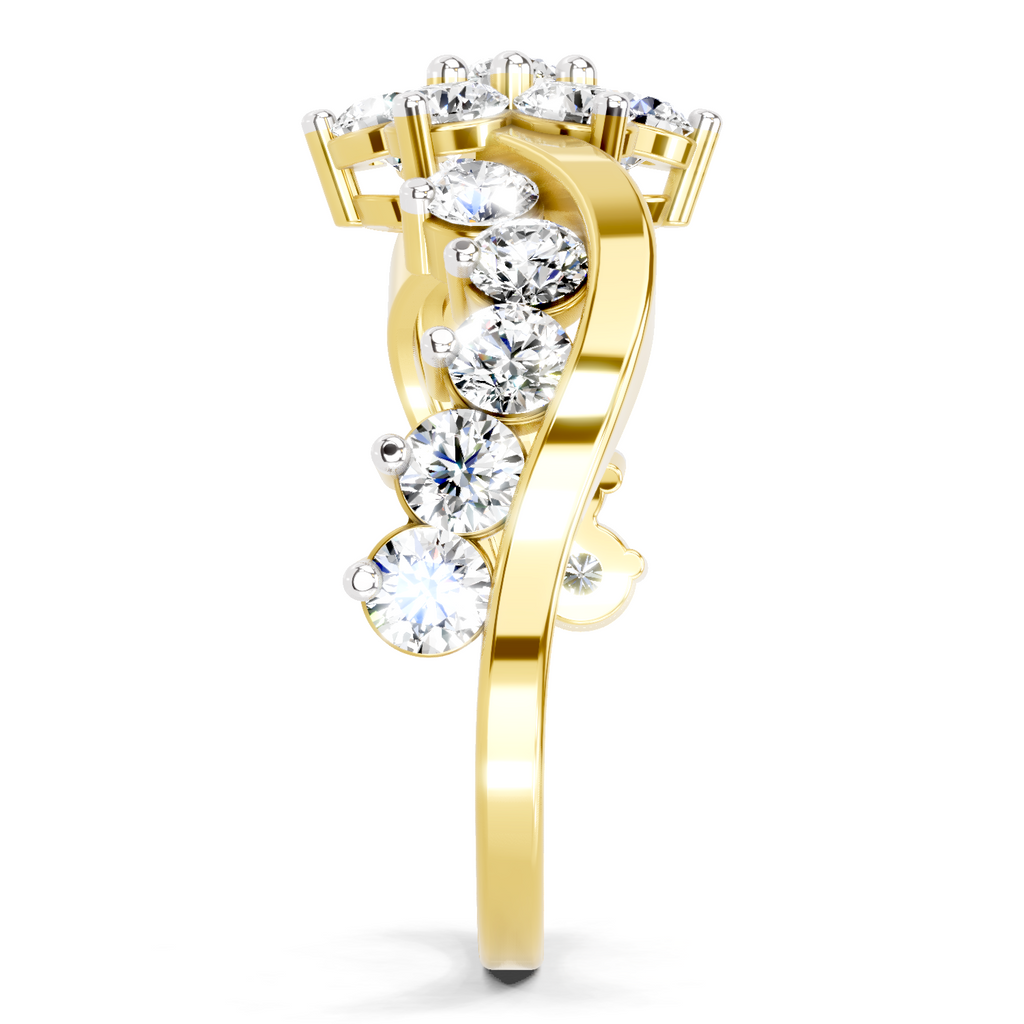 Resplendent Cluster Diamond Ring