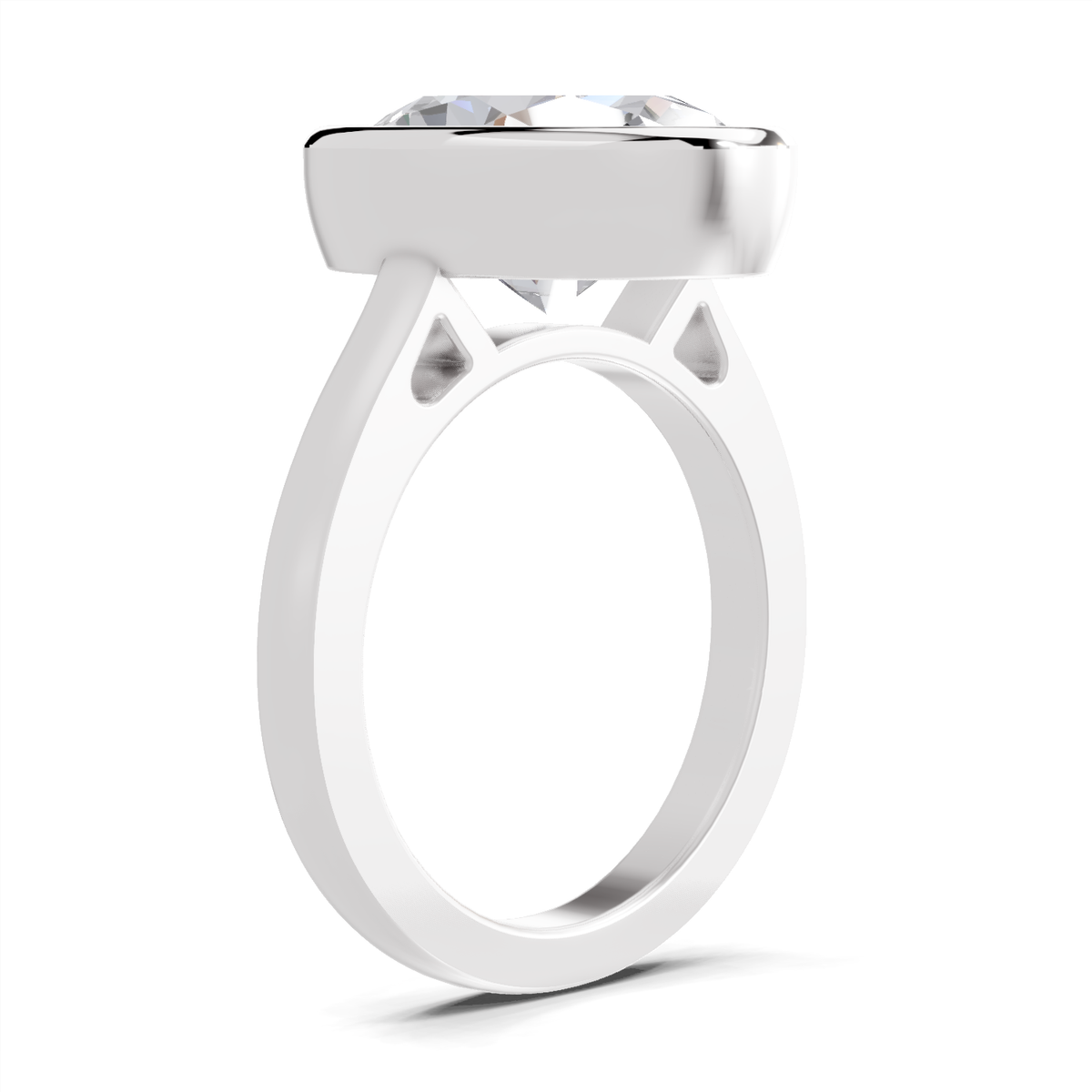 Lustrous Oval Aurora Diamond Engagement Ring