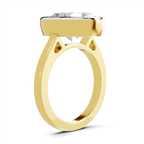 Lustrous Oval Aurora Diamond Engagement Ring