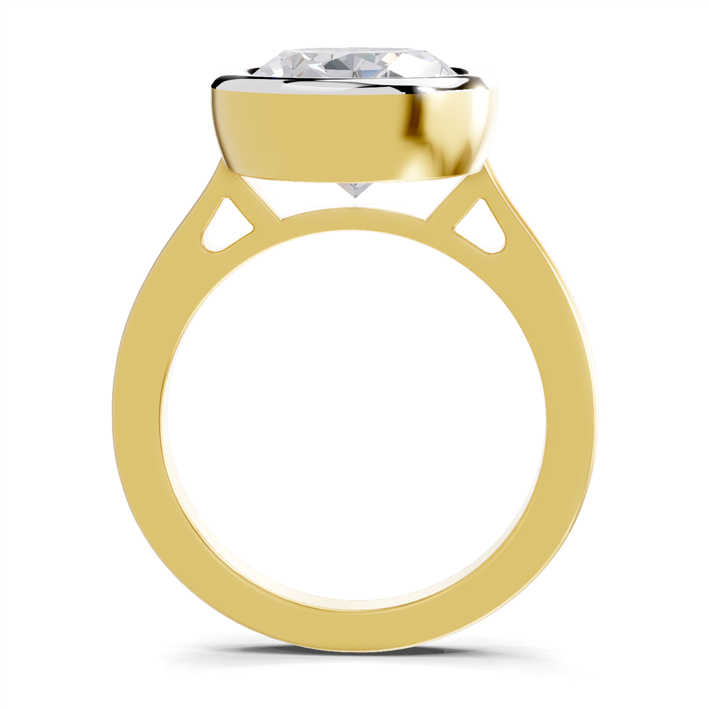 Lustrous Oval Aurora Diamond Engagement Ring