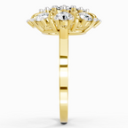 Lustrous Cluster Diamond Ring