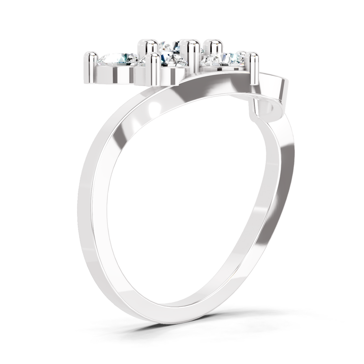 Luminous Floral Diamond Ring