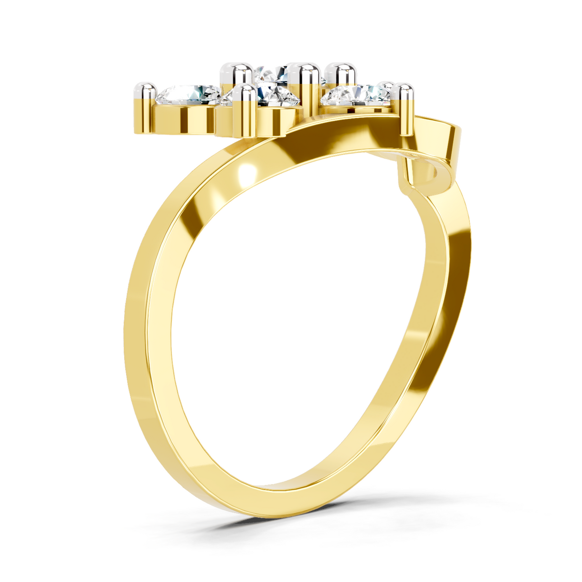 Luminous Floral Diamond Ring