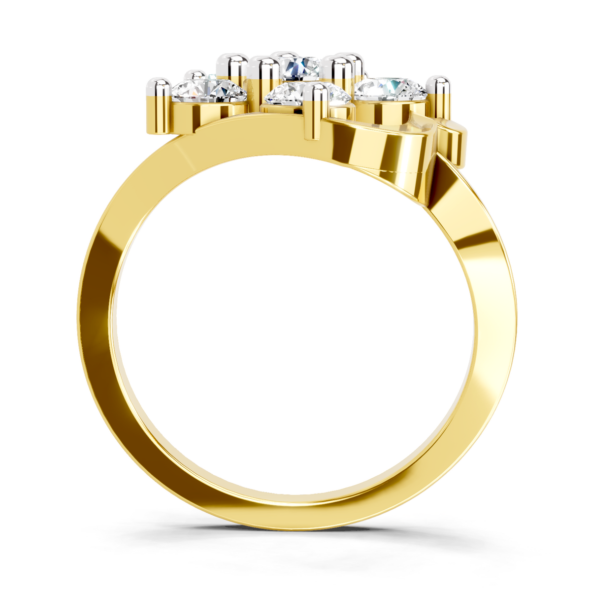 Luminous Floral Diamond Ring