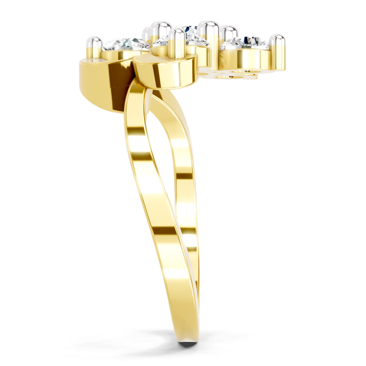 Luminous Floral Diamond Ring