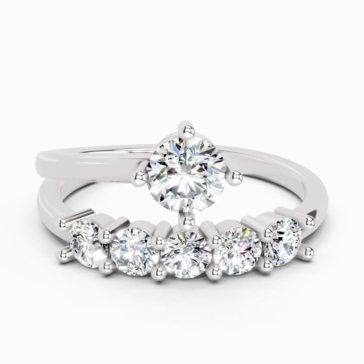 Refined Diamond Engagement Ring