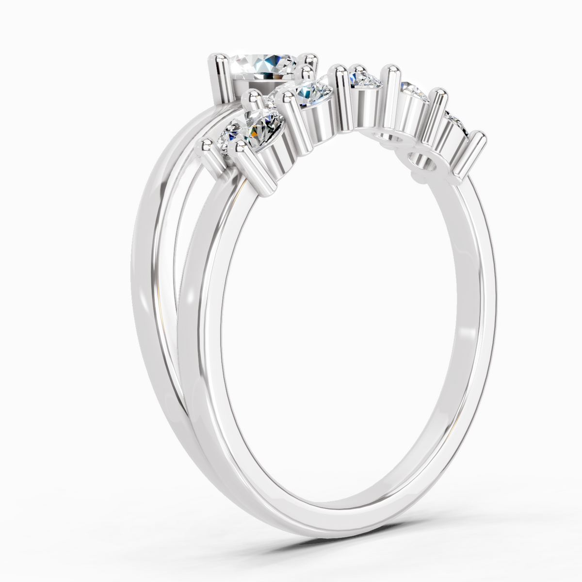 Refined Diamond Engagement Ring