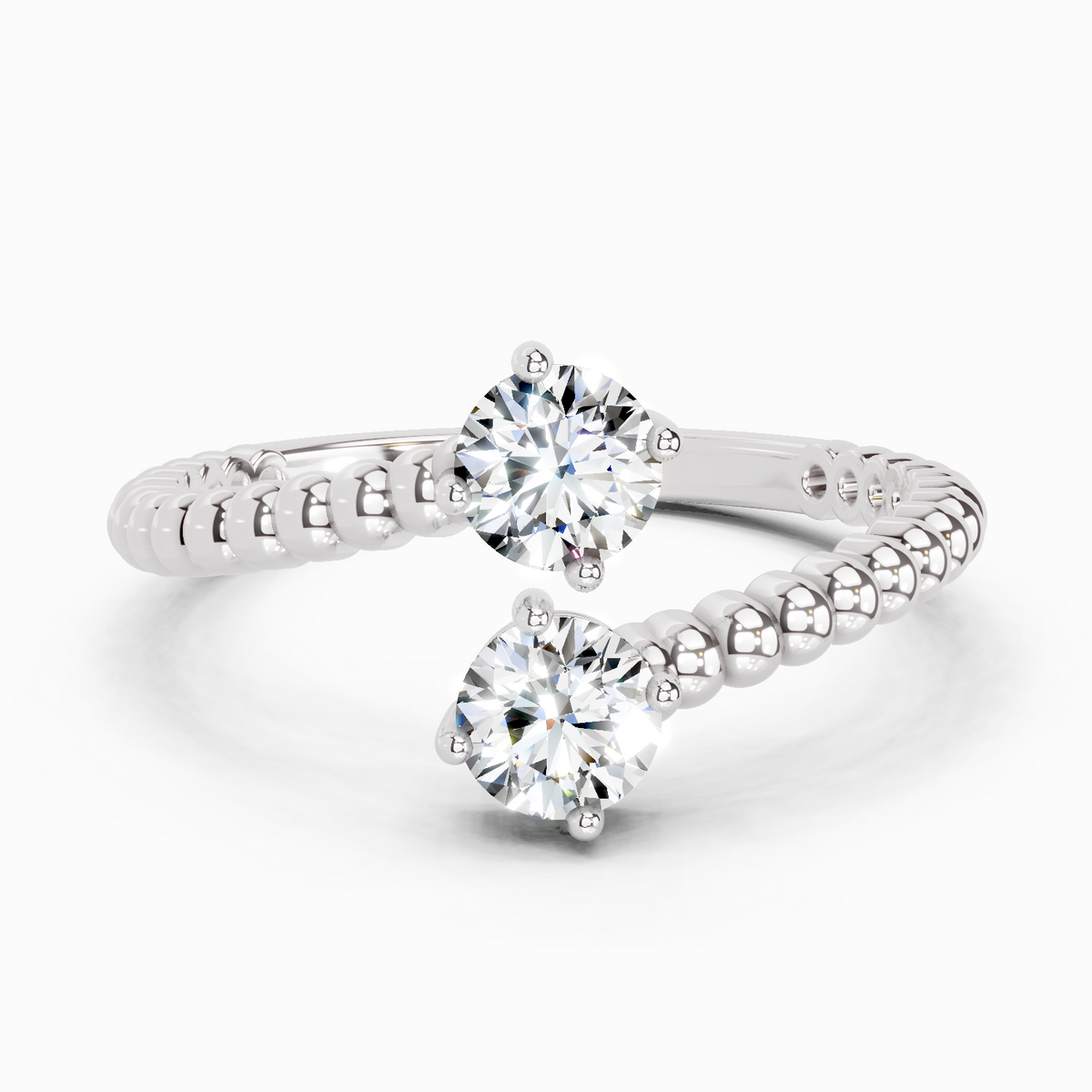 Captivating Bypass Diamond Ring