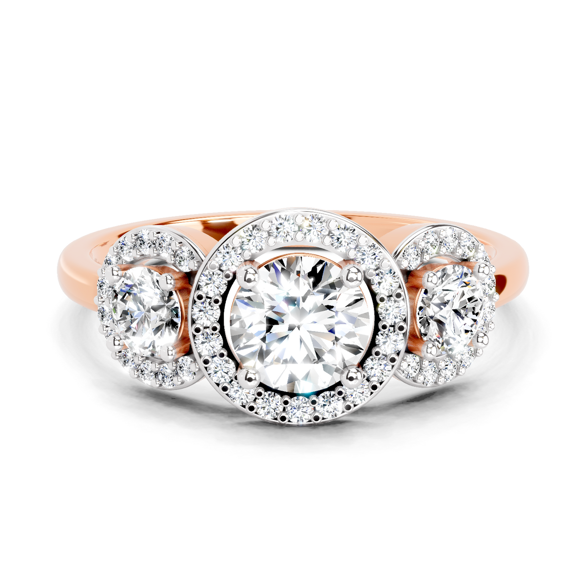 Iconic Round Halo Diamond Ring