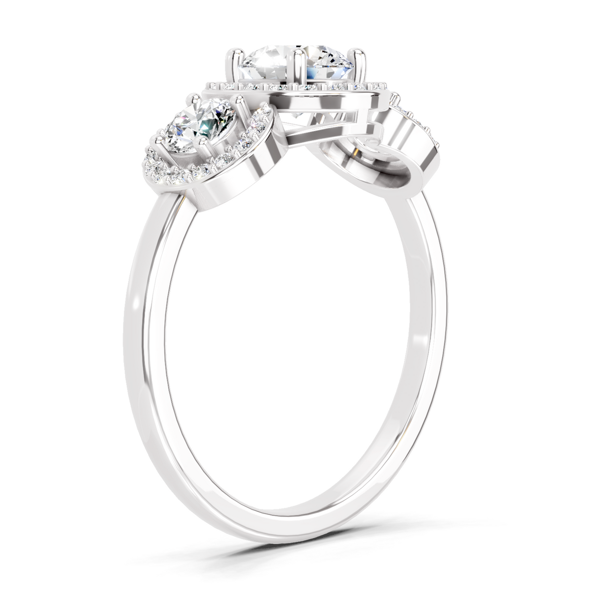 Iconic Round Halo Diamond Ring