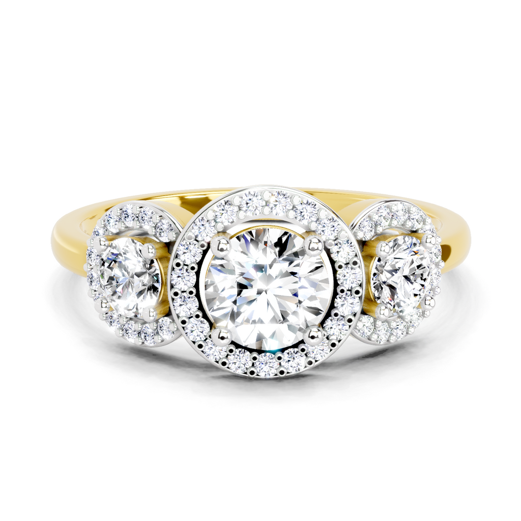 Iconic Round Halo Diamond Ring