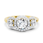 Iconic Round Halo Diamond Ring