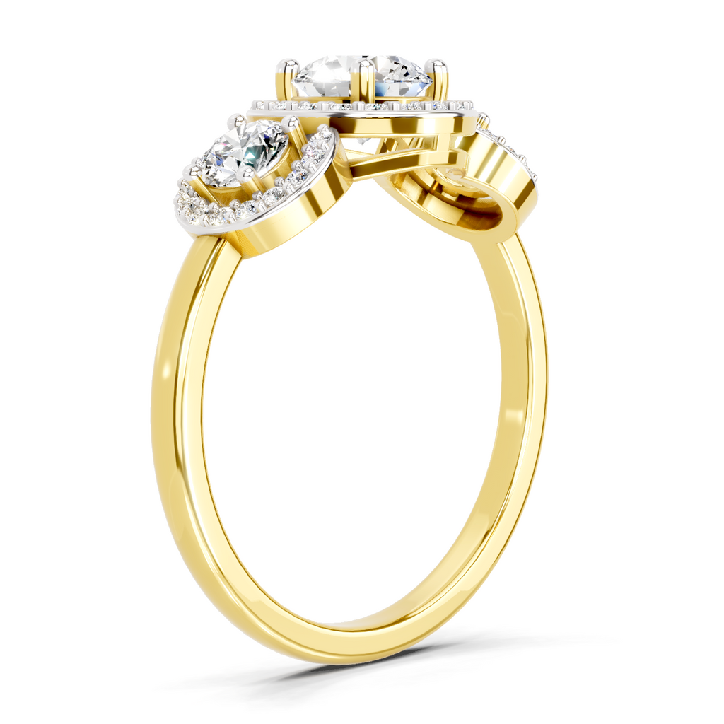 Iconic Round Halo Diamond Ring