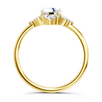Lustrous Floral Cluster Diamond Ring