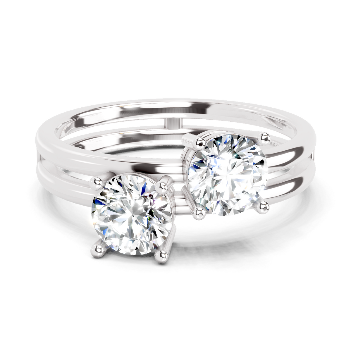 Brilliant Bypass Diamond Ring