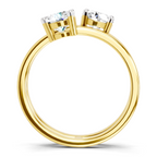 Brilliant Bypass Diamond Ring