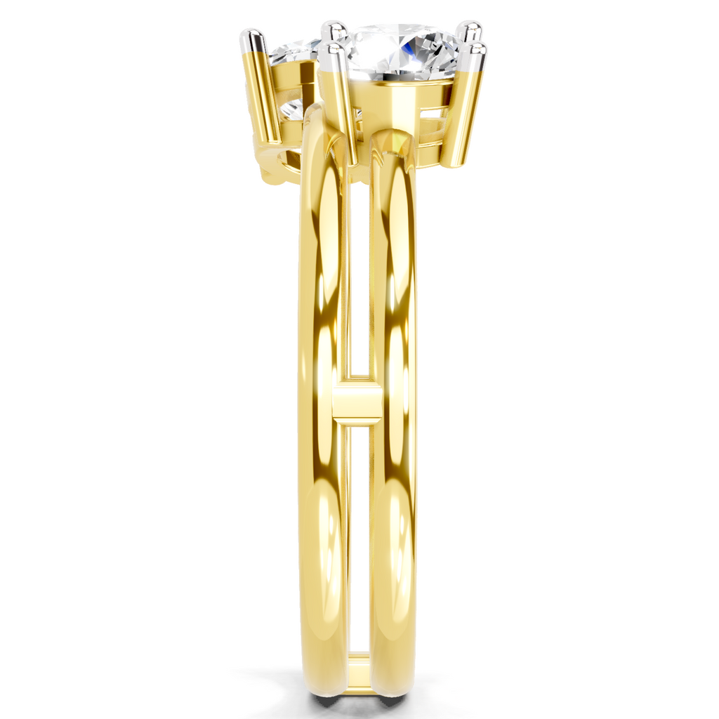 Brilliant Bypass Diamond Ring