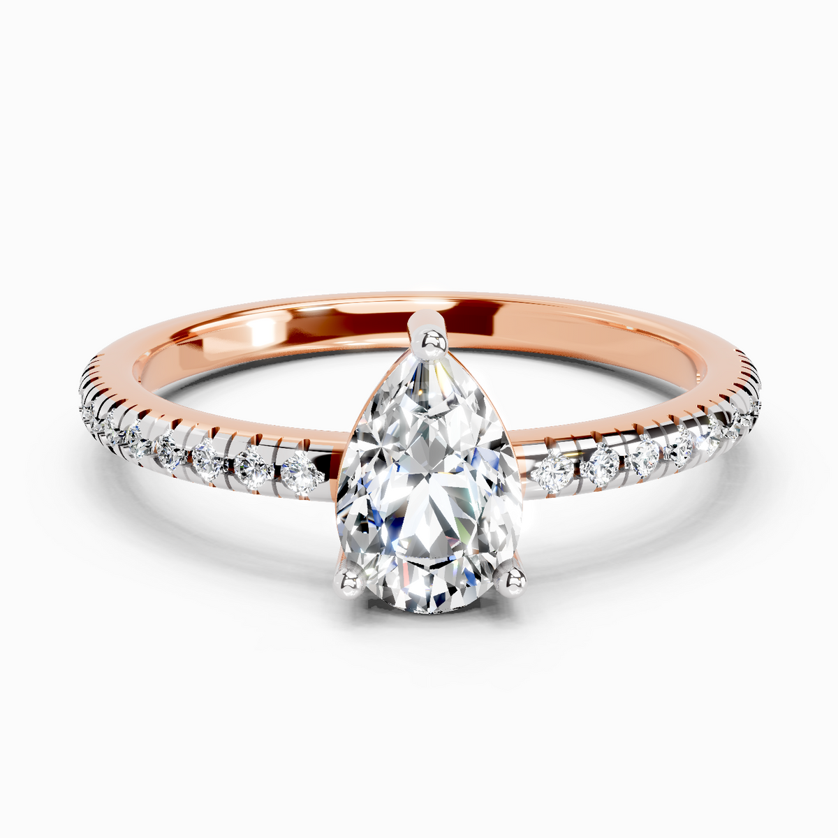 Opulent Teardrop Celestia Diamond Engagement Ring
