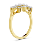 Delicate Bloom Cluster Diamond Engagement Ring