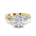 Regal Bloom Diamond Engagement Ring